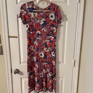 Boden Multicolor Floral Midi Dress